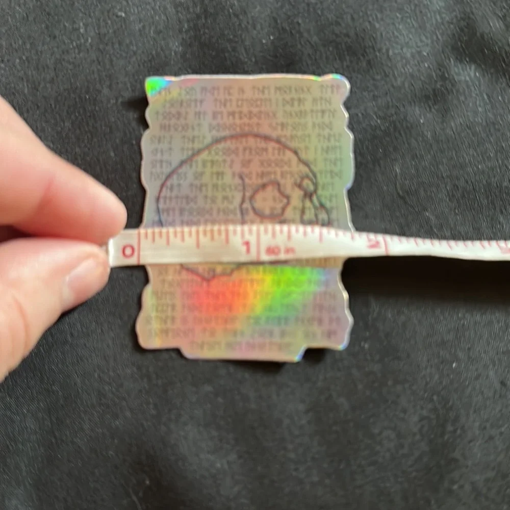 Holographic skull stickers/decals.